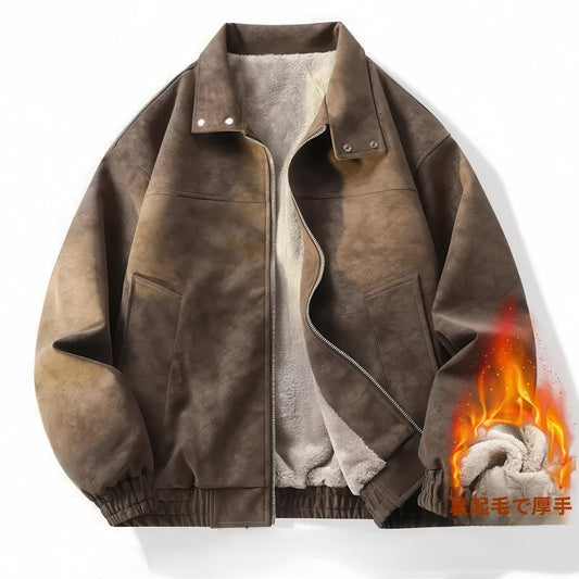 ライダースジャケット PU フリース裏地 | 防風・防寒・軽量設計 | メンズファッション